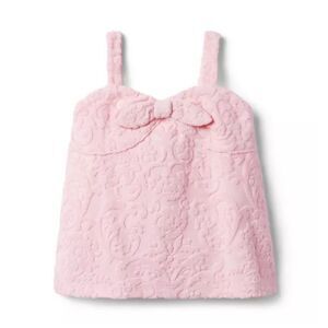 Janie and Jack Floral Terry Jacquard Top Pink Size 12 Girls